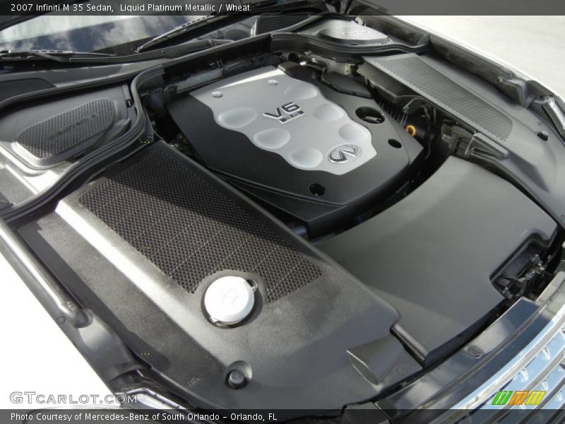 Liquid Platinum Metallic / Wheat 2007 Infiniti M 35 Sedan
