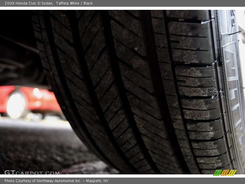 Taffeta White / Black 2009 Honda Civic Si Sedan