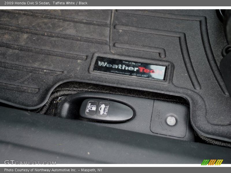 Taffeta White / Black 2009 Honda Civic Si Sedan
