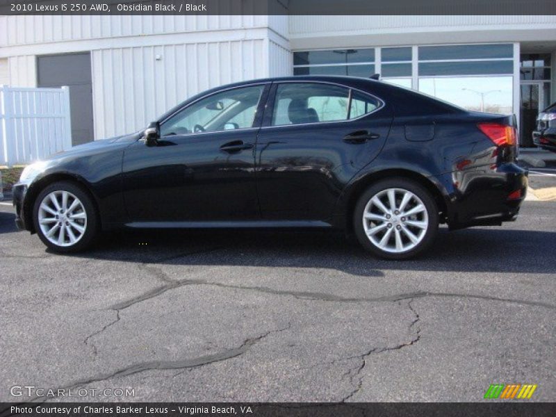 Obsidian Black / Black 2010 Lexus IS 250 AWD