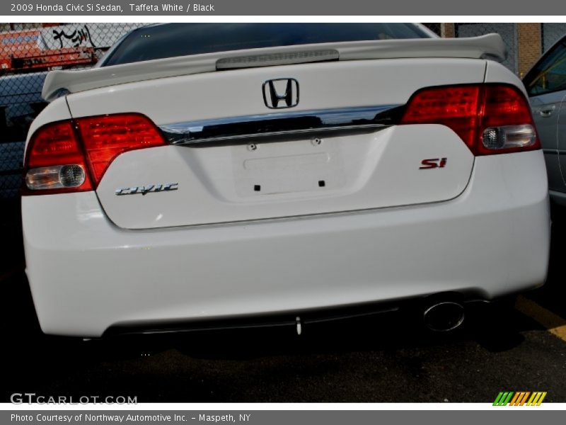 Taffeta White / Black 2009 Honda Civic Si Sedan