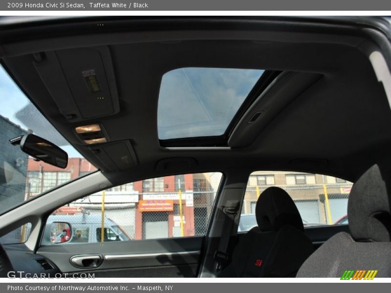 Taffeta White / Black 2009 Honda Civic Si Sedan