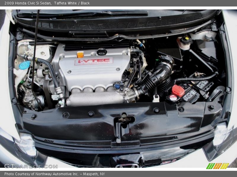 Taffeta White / Black 2009 Honda Civic Si Sedan