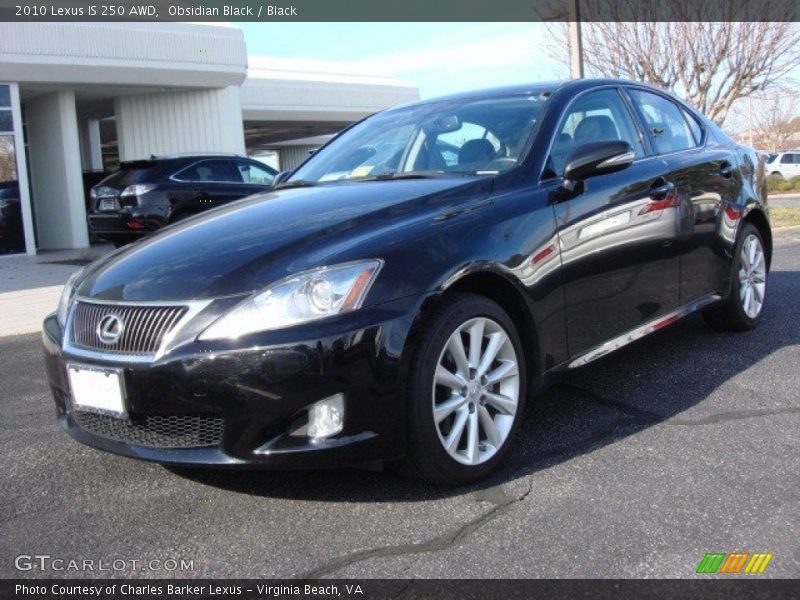 Obsidian Black / Black 2010 Lexus IS 250 AWD
