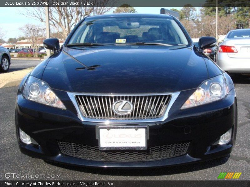 Obsidian Black / Black 2010 Lexus IS 250 AWD