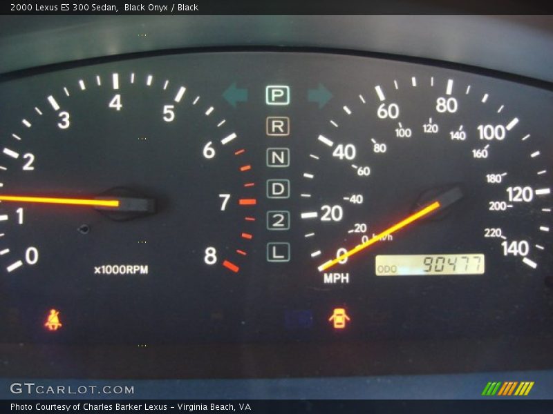 Black Onyx / Black 2000 Lexus ES 300 Sedan