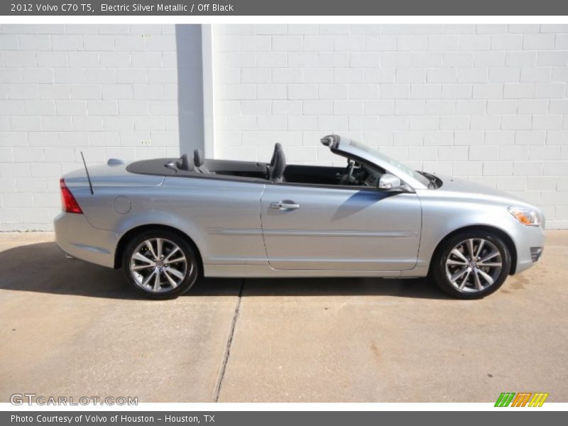 Electric Silver Metallic / Off Black 2012 Volvo C70 T5