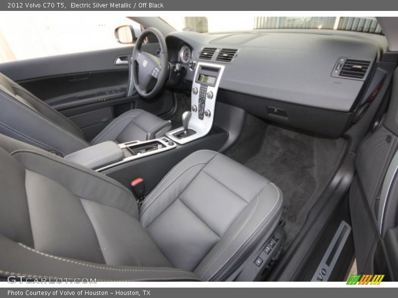 Electric Silver Metallic / Off Black 2012 Volvo C70 T5