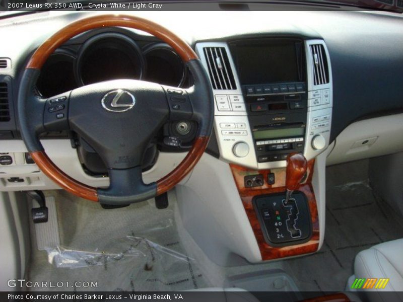 Crystal White / Light Gray 2007 Lexus RX 350 AWD