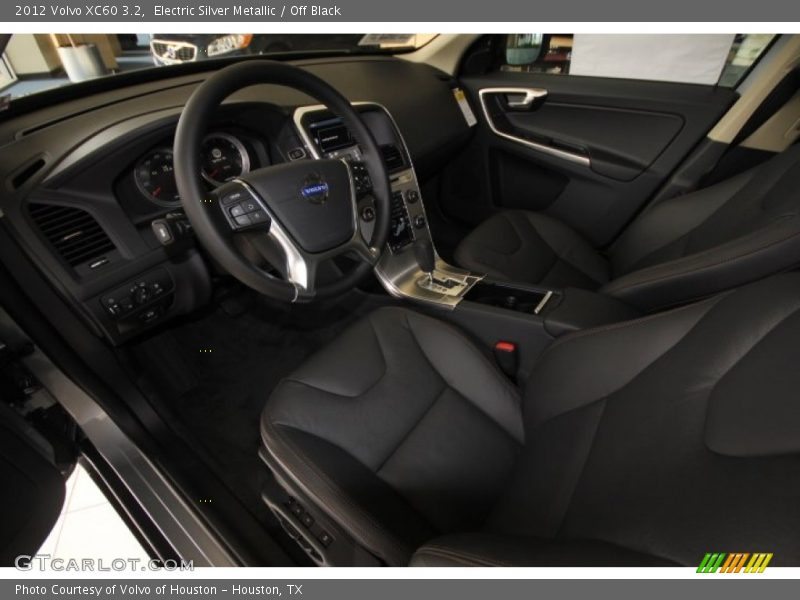Electric Silver Metallic / Off Black 2012 Volvo XC60 3.2