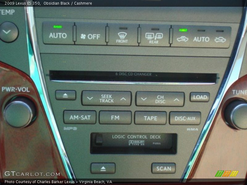 Obsidian Black / Cashmere 2009 Lexus ES 350