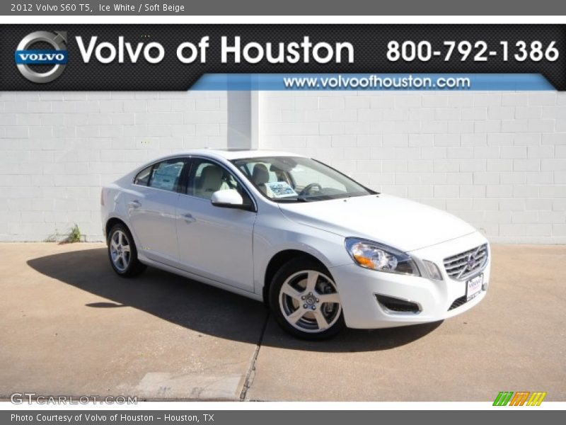 Ice White / Soft Beige 2012 Volvo S60 T5