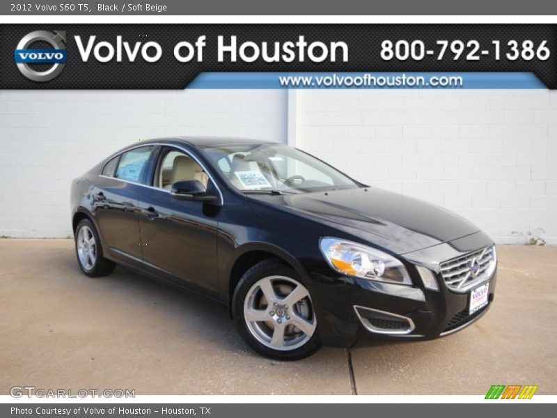 Black / Soft Beige 2012 Volvo S60 T5