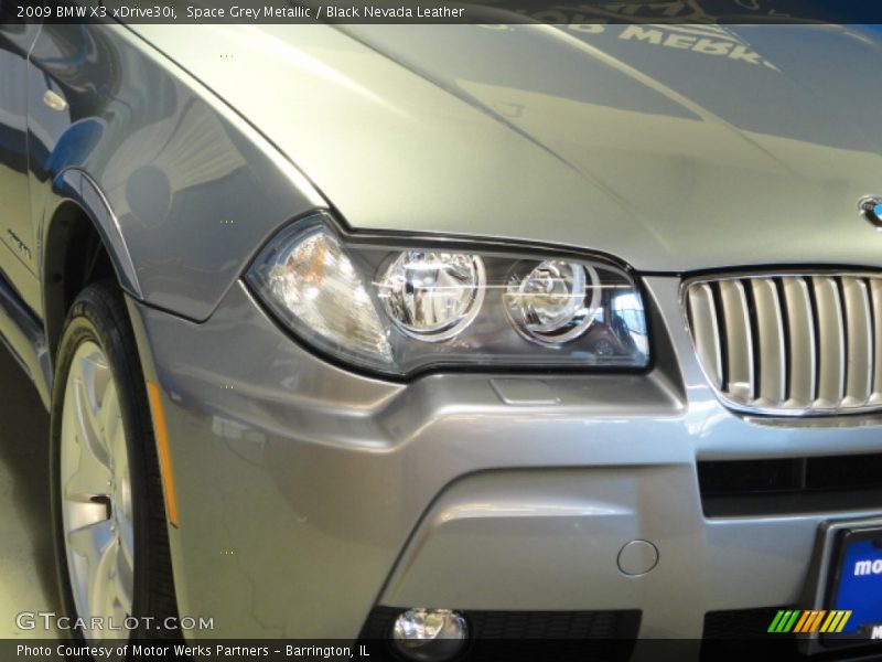 Space Grey Metallic / Black Nevada Leather 2009 BMW X3 xDrive30i