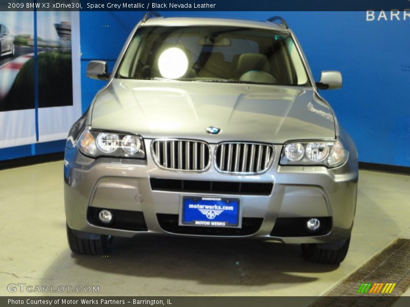 Space Grey Metallic / Black Nevada Leather 2009 BMW X3 xDrive30i