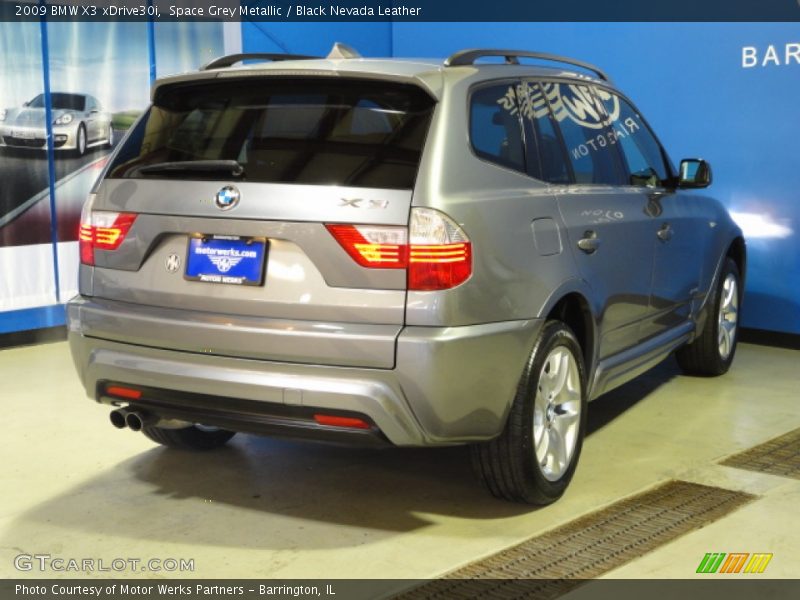 Space Grey Metallic / Black Nevada Leather 2009 BMW X3 xDrive30i