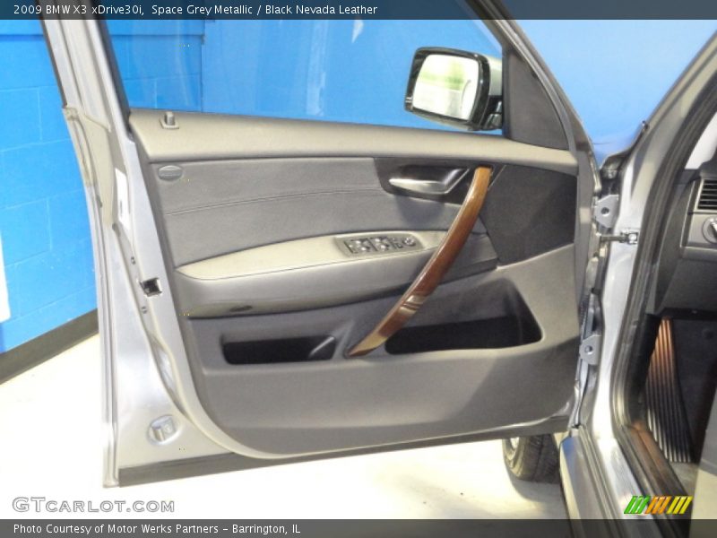 Space Grey Metallic / Black Nevada Leather 2009 BMW X3 xDrive30i