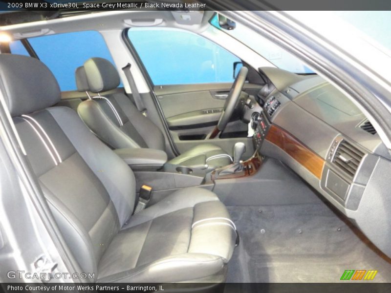 Space Grey Metallic / Black Nevada Leather 2009 BMW X3 xDrive30i