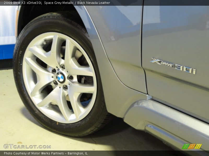 Space Grey Metallic / Black Nevada Leather 2009 BMW X3 xDrive30i