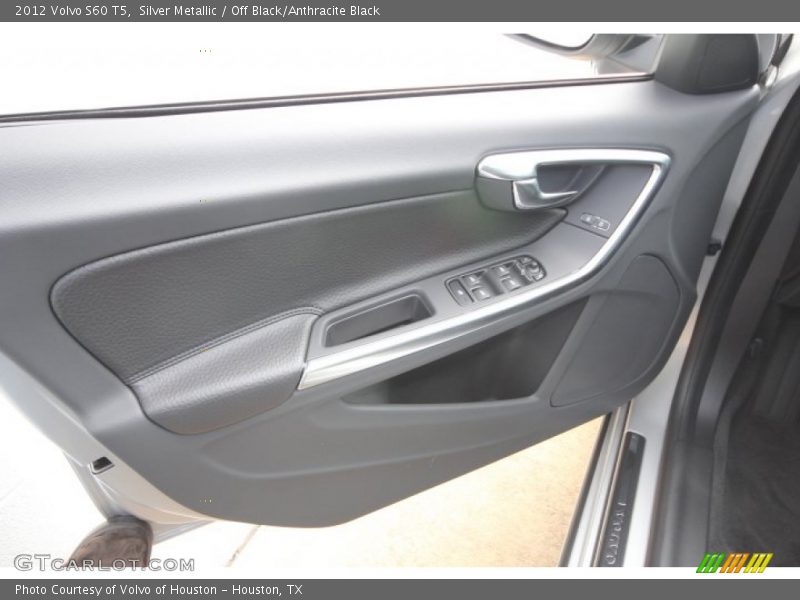 Silver Metallic / Off Black/Anthracite Black 2012 Volvo S60 T5