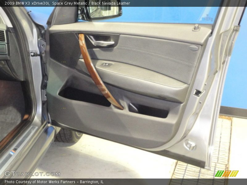 Space Grey Metallic / Black Nevada Leather 2009 BMW X3 xDrive30i