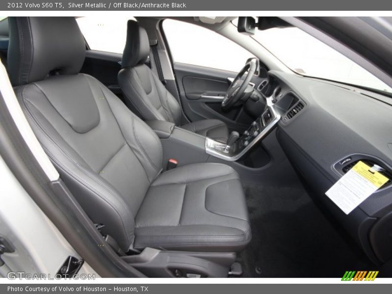  2012 S60 T5 Off Black/Anthracite Black Interior