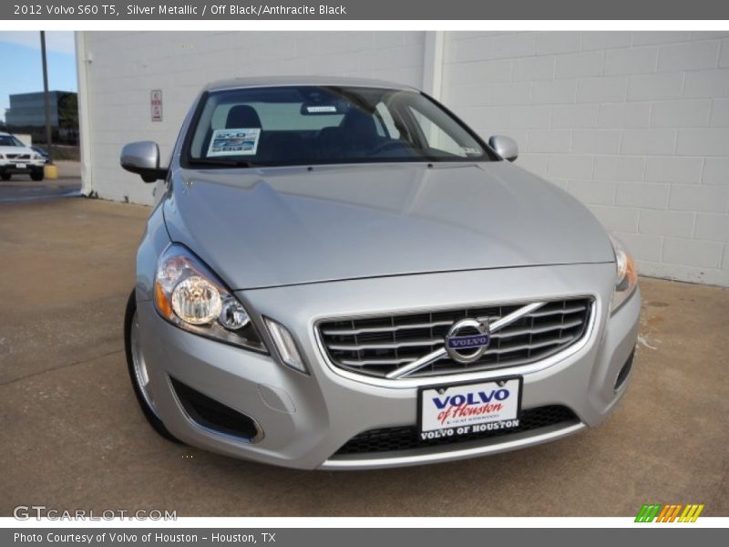 Silver Metallic / Off Black/Anthracite Black 2012 Volvo S60 T5