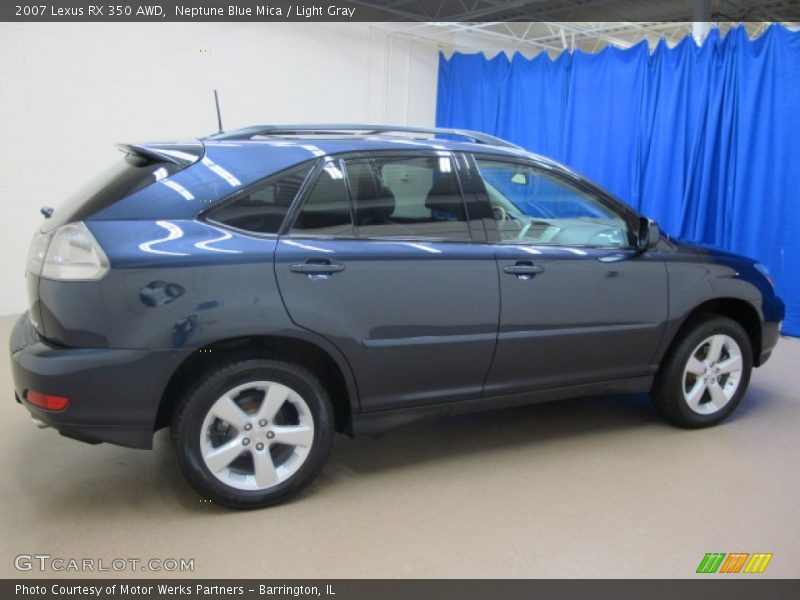 Neptune Blue Mica / Light Gray 2007 Lexus RX 350 AWD