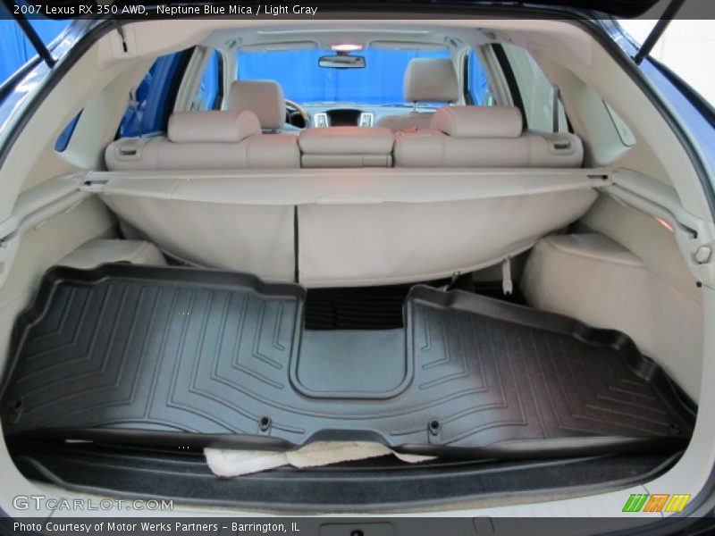 Neptune Blue Mica / Light Gray 2007 Lexus RX 350 AWD