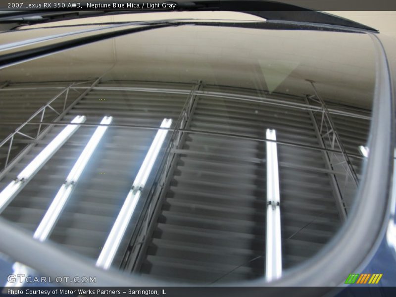 Neptune Blue Mica / Light Gray 2007 Lexus RX 350 AWD