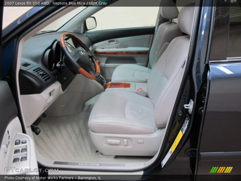 Neptune Blue Mica / Light Gray 2007 Lexus RX 350 AWD