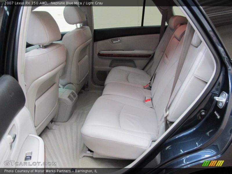 Neptune Blue Mica / Light Gray 2007 Lexus RX 350 AWD