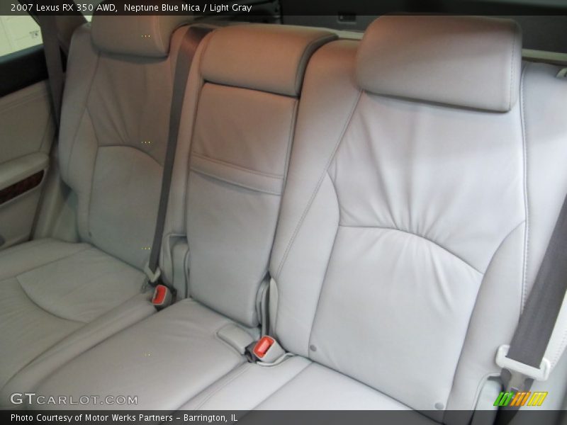 Neptune Blue Mica / Light Gray 2007 Lexus RX 350 AWD