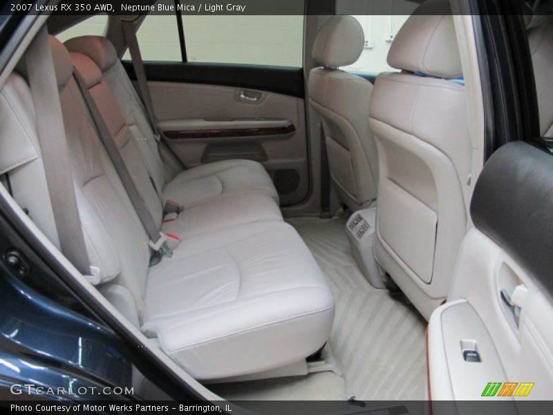 Neptune Blue Mica / Light Gray 2007 Lexus RX 350 AWD