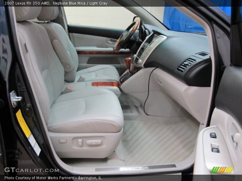 Neptune Blue Mica / Light Gray 2007 Lexus RX 350 AWD