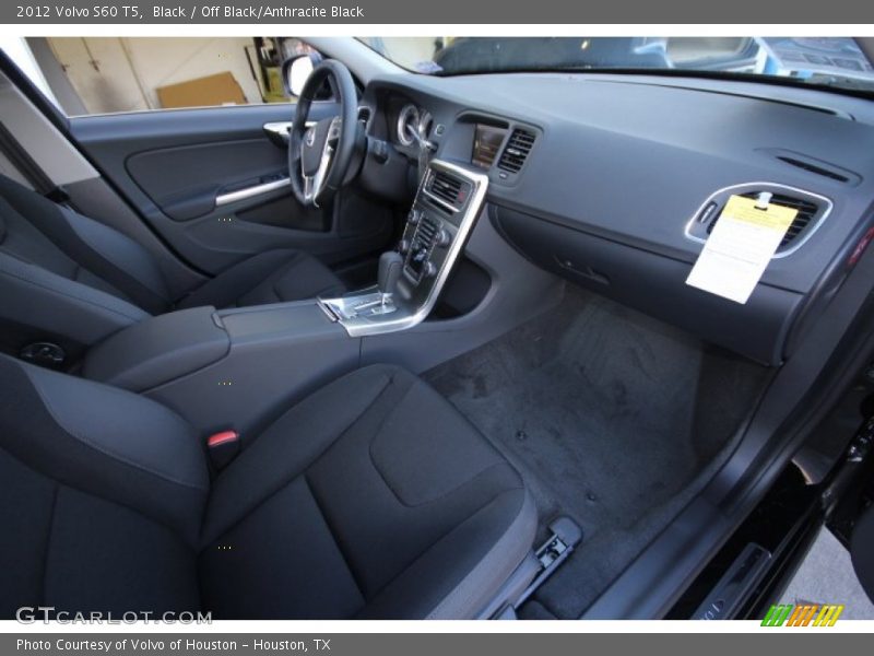 Black / Off Black/Anthracite Black 2012 Volvo S60 T5