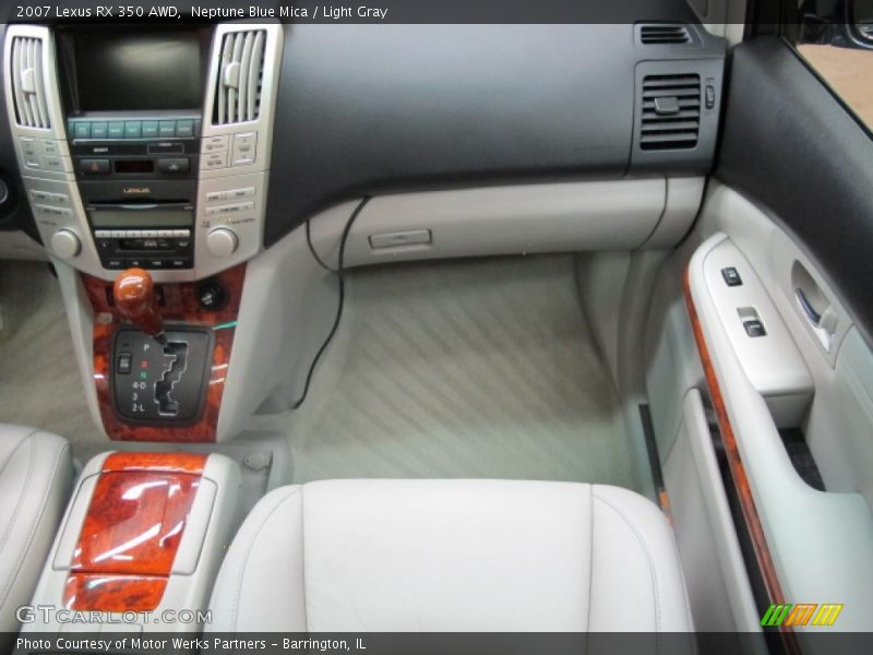 Neptune Blue Mica / Light Gray 2007 Lexus RX 350 AWD
