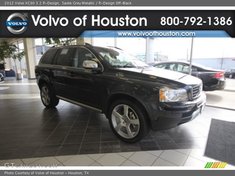 Savile Grey Metallic / R-Design Off-Black 2012 Volvo XC90 3.2 R-Design