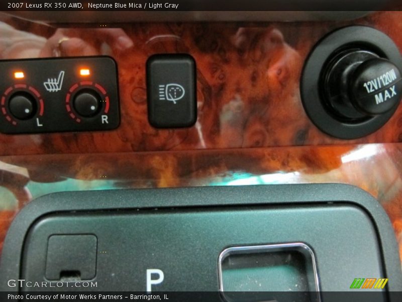Neptune Blue Mica / Light Gray 2007 Lexus RX 350 AWD