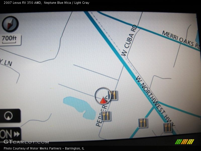 Neptune Blue Mica / Light Gray 2007 Lexus RX 350 AWD
