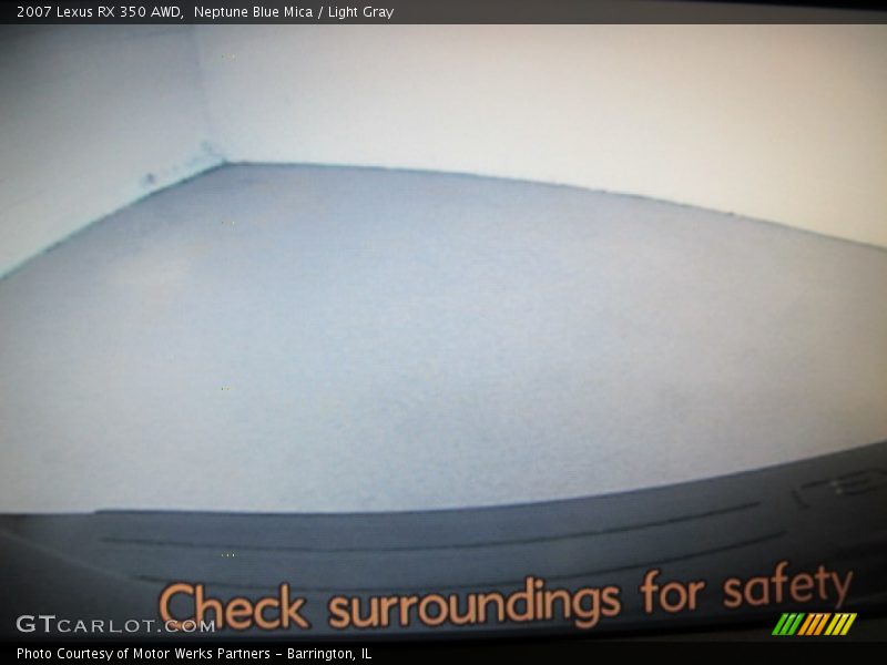 Neptune Blue Mica / Light Gray 2007 Lexus RX 350 AWD