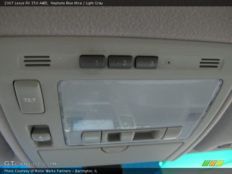 Neptune Blue Mica / Light Gray 2007 Lexus RX 350 AWD
