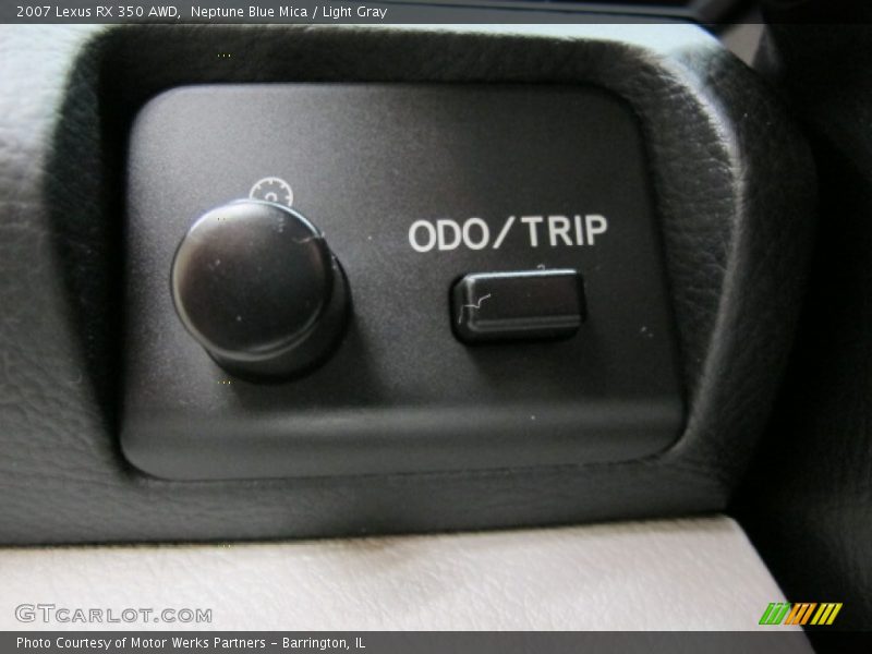Neptune Blue Mica / Light Gray 2007 Lexus RX 350 AWD