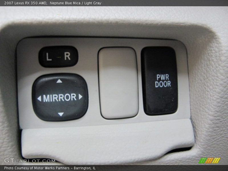 Neptune Blue Mica / Light Gray 2007 Lexus RX 350 AWD