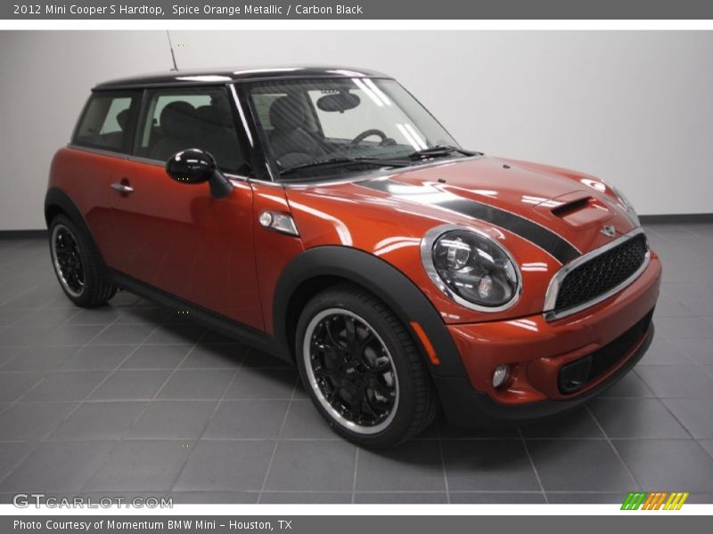 Spice Orange Metallic / Carbon Black 2012 Mini Cooper S Hardtop