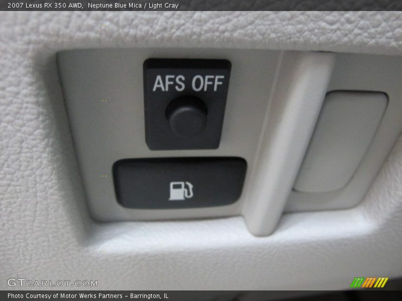 Neptune Blue Mica / Light Gray 2007 Lexus RX 350 AWD