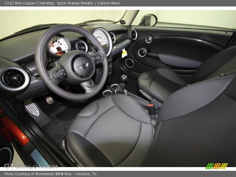  2012 Cooper S Hardtop Carbon Black Interior