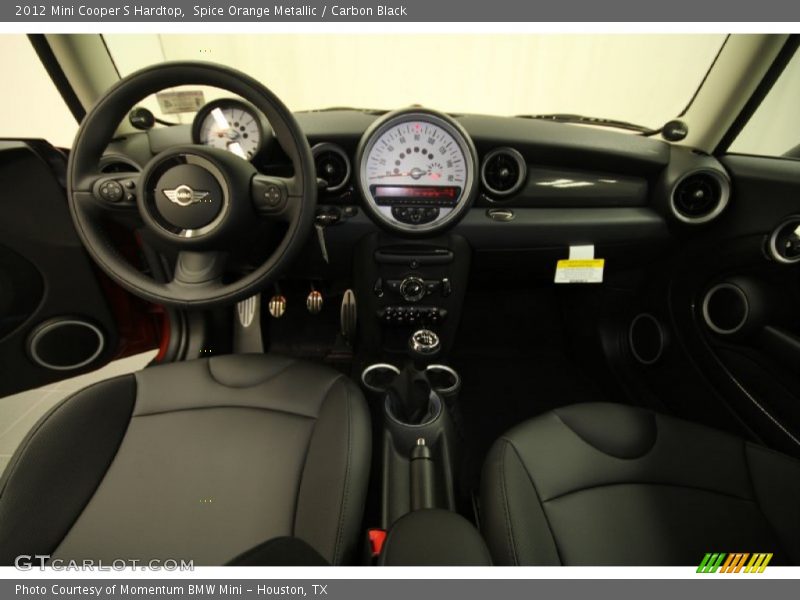 Spice Orange Metallic / Carbon Black 2012 Mini Cooper S Hardtop