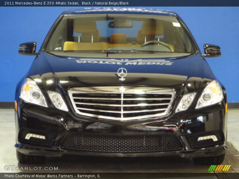 Black / Natural Beige/Black 2011 Mercedes-Benz E 350 4Matic Sedan