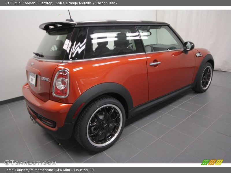Spice Orange Metallic / Carbon Black 2012 Mini Cooper S Hardtop